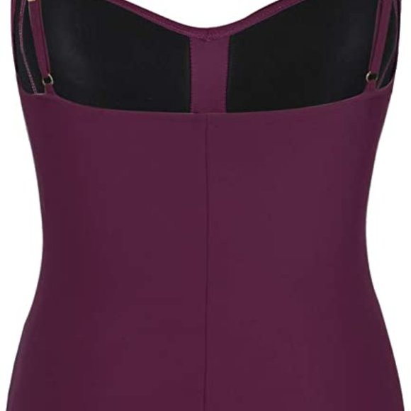 Women's 1 Piece Swimsuit Front Twist Bathing Suits Tummy Control Swimwear SIZE 8 - Picture 5 of 8